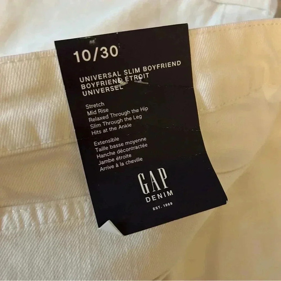 🌟Gap universal slim boyfriend jeans 10 NWT - Picture 5 of 9